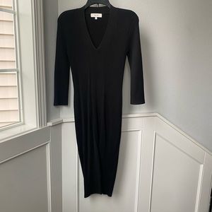 REISS Ribbed bodycon dress